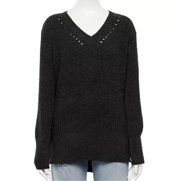 NWT SO Chenille VNeck Sweater SzS - Picture 1 of 5